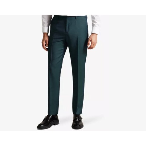 Ted Baker Tonic Weave Slim Fit Tapered Wool Trousers ( 28 ) - Picture 1 of 5